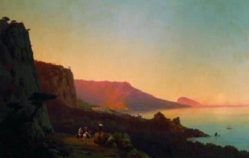 Evening in the Crimea, Yalta Artwork by Ivan Constantinovich Aivazovsky