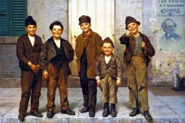 The Passing Show Artwork by John George Brown