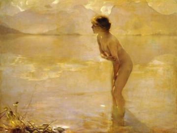 September Morn Artwork by Paul Emile Chabas
