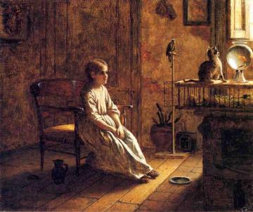 A Child's Menagerie Artwork by Eastman Johnson