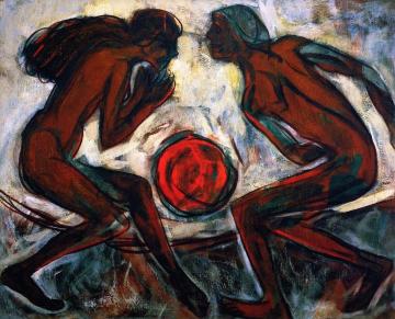 Dancing around the Ball of the Sun Artwork by Christian Rohlfs