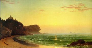 Seascape: Sunset Artwork by Alfred Thompson Bricher