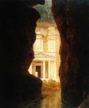 El Khasne, Petra Artwork by Frederic Edwin Church