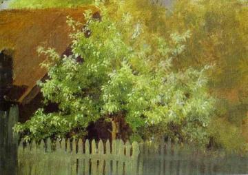 Bird-Cherry Tree Artwork by Isaac Ilich Levitan