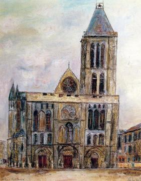 The Basilica Of Saint-denis Artwork by Maurice Utrillo