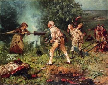 Molly Pitcher At The Battle Of Monmouth, 1778 Artwork by Franz Ludwig Catel