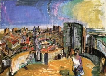 Aigues Mortes Artwork by Oskar Kokoschka