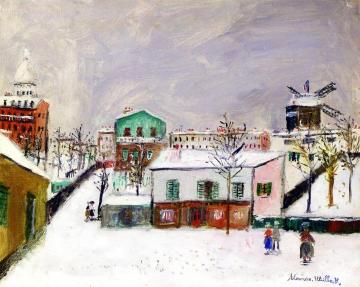 Le maquis de Montmartre, sous la neige Artwork by Maurice Utrillo