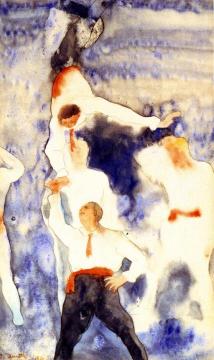Acrobats - Balancing Act Artwork by Charles Demuth