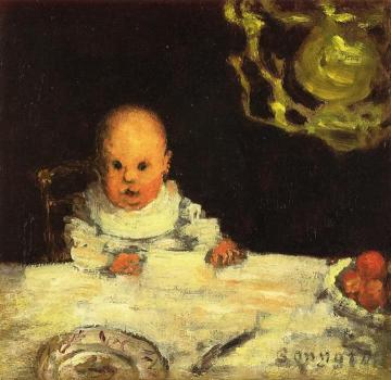 Child at Table Artwork by Pierre Bonnard