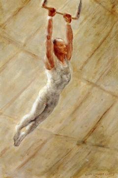 The Trapeze Artist Artwork by John Steuart Curry