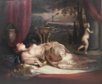 Nude Asleep Artwork by William Etty