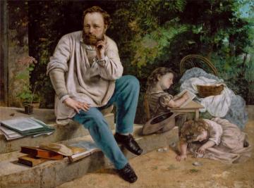 Portrait Of P.-j. Proudhon In 1853 Artwork by Gustave Courbet