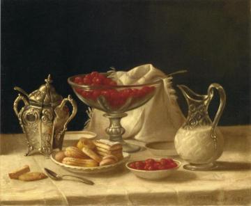 Strawberries, Cakes and Cream Artwork by John F. Francis
