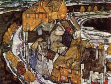 Island Town Artwork by Egon Schiele