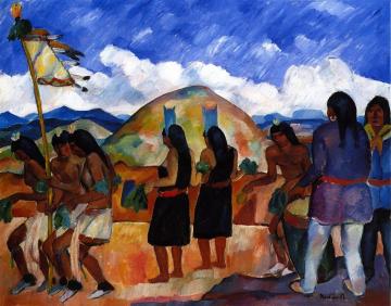 Corn Dance, San Ildefonso Artwork by Bror Julius Olsson Nordfeldt