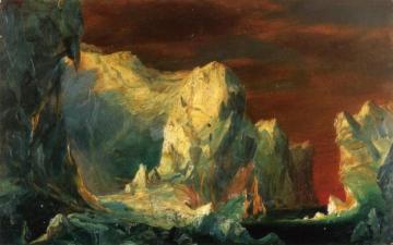 Study for "The Icebergs" Artwork by Frederic Edwin Church