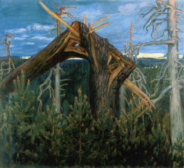 The Broken Pine Artwork by Akseli Gallen-Kallela