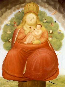 Our Lady of Cajica Artwork by Fernando Botero