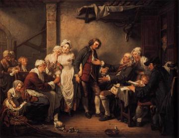 L'Accordée de Village Artwork by Jean-Baptiste Greuze