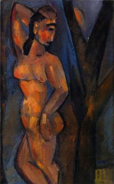 Standing Nude Artwork by Max Weber