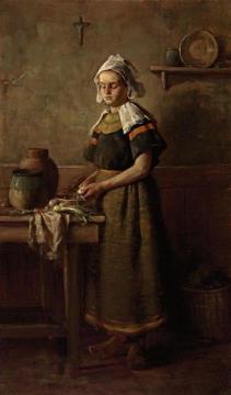 The Breton Girl Artwork by Charles Courtney Curran