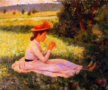 Repose in the Meadow Artwork by Federico Zandomeneghi