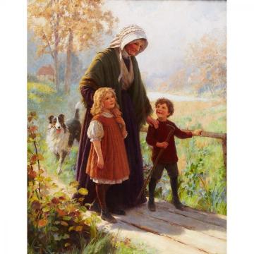 Sunrise and Sunset Artwork by Percy Tarrant