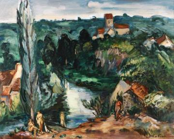 Bathers at Saint-Leonard (Sarthe) Artwork by Emile-othon Friesz