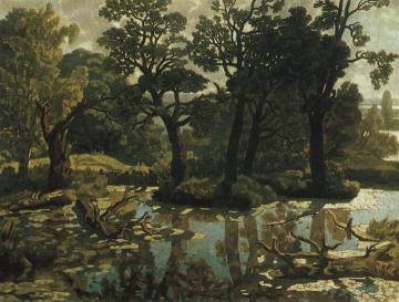 Landscape with River Artwork by Nikolai Krymov