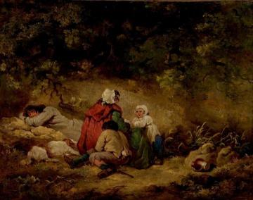 Gypsy Encampment Artwork by George Morland