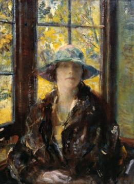 Mrs Claude Johnson Artwork by Ambrose McEvoy