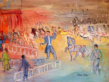 Circus Scene Artwork by Jean Dufy