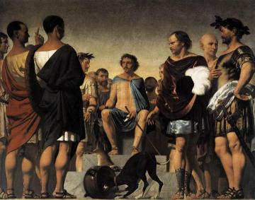 Lycurgus Demonstrates the Benefits of Education Artwork by Caesar van Everdingen