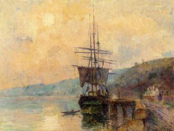 The Seine near Rouen Artwork by Albert Lebourg