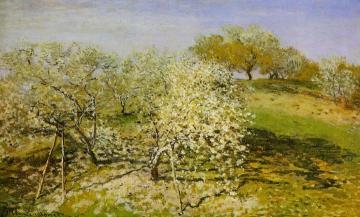 Springtime Artwork by Claude Oscar Monet