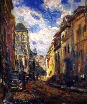 Rue Bourbon-penthièvre Vernon, France Artwork by Joseph Kleitsch