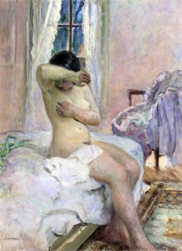 Nude on a Bed Artwork by Henri Lebasque