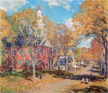 October Morning, Deerfield Artwork by Willard Leroy Metcalf