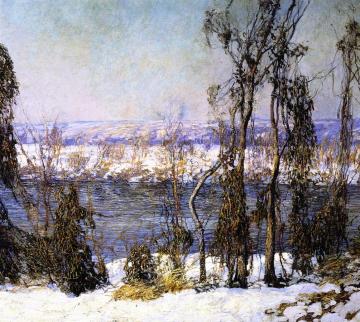 The Riverbank, Lambertville, New Jersey Artwork by Edward Willis Redfield