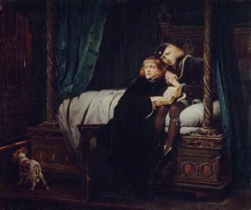 Edward V and the Duke of York in the Tower Artwork by Paul Delaroche