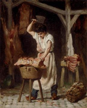 The Young Butcher Artwork by Victor Gabriel Gilbert