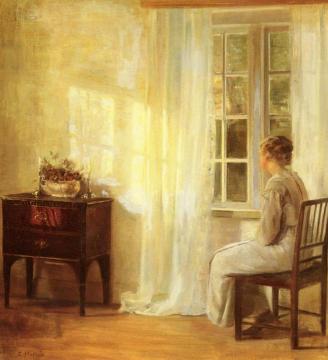 Waiting By The Window Artwork by Carl Vilhelm Holsoe