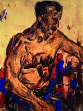 Half Nude Male Artwork by Christian Rohlfs