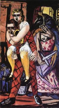 Carnival (Triptych - Right Panel) Artwork by Max Beckmann
