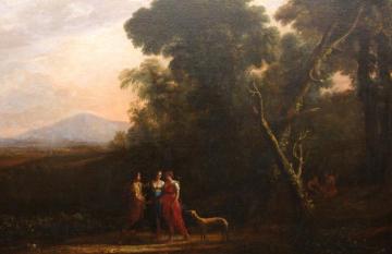 Roman Ideal Landscape with Cephalus, Procris, and Diana Artwork by Claude Lorrain