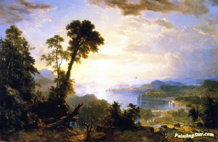 Progress (the Advance Of Civilization) Artwork by Asher B. Durand