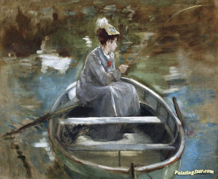 In The Boat Artwork by Eva Gonzales