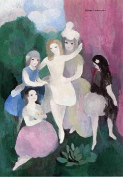 Young Dancers Artwork by Marie Laurencin