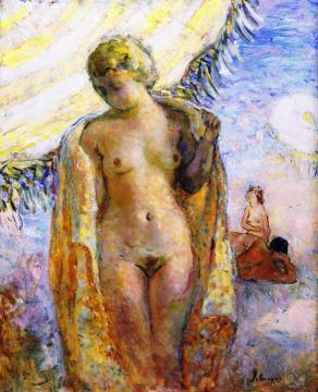 Young Woman At The Beach Artwork by Henri Lebasque
